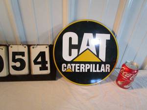 lot 54 image: Caterpillar Sign