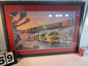 lot 59 image: Woodsedge Santa Fe Framed Print