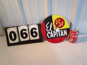 lot 66 image: Santa Fe El Capitan Clock Face