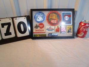 lot 70 image: Framed Assorted Train Ads - Memorabilia
