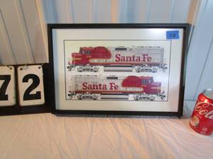 lot 72 image: Woodsedge Framed Santa Fe #51 Print
