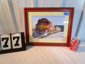 lot 77 image: Framed Photo Santa Fe #105 Chicago IL