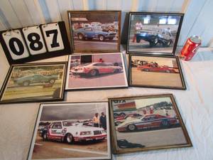 lot 87 image: Assortment of Vintage Drag Racing Frame Photos