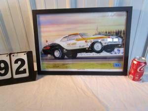 lot 92 image: Up North Gallery Framed Painted Print - Landys Last