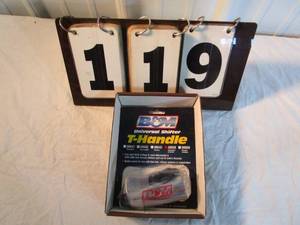 lot 119 image: B&M Universal Vintage T-Handle Shifter Knob