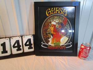lot 144 image: Framed 50th Anniversary Gypsy 1970 Album Cover
