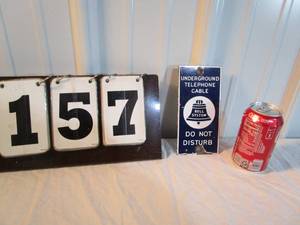 lot 157 image: Bell System Warning Sign