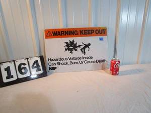 lot 164 image: NSP Warning Keep Out Sign