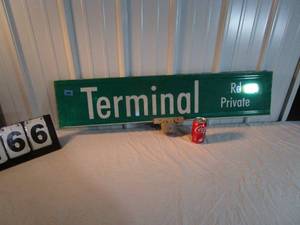 lot 166 image: Street Sign - Terminal Rd - 2 sided