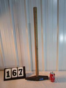 lot 167 image: Antique Railroad Spike Driver Hammer