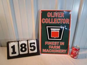 lot 185 image: Oliver Collector Sign