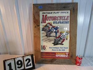lot 192 image: Davenport Iowa Motorcycle Race Poster