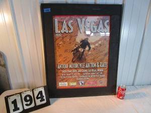 lot 194 image: Las Vegas 19th Annual Antique Motorcycle Poster