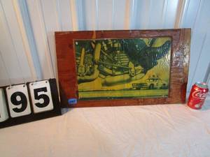 lot 195 image: Harley Davidson & State Patrol Car Picture