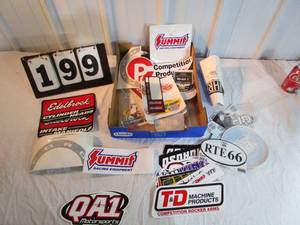 lot 199 image: Assortment of Car and Racing Stickers