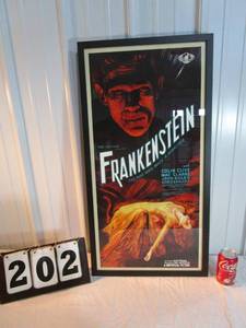lot 202 image: Frankenstein Movie Poster - Framed