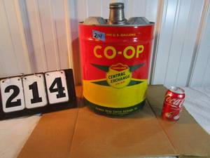 lot 214 image: Co-Op 5 Gallon Fuel Can