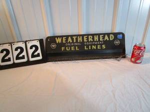 lot 222 image: Vintage Weatherhead Fuel Lines Hanger