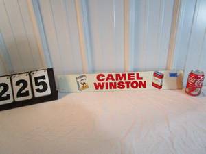 lot 225 image: Camel - Winston Adverting Plaque