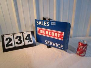 lot 234 image: Mercury Sales & Service Sign