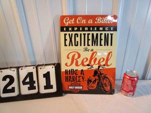 lot 241 image: Harley  Davidson Be A Rebel Sign