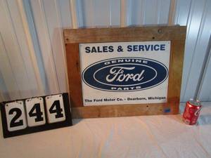 lot 244 image: Ford Sales & Service Sign