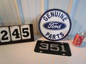 lot 245 image: Ford Genuine Parts Sign
