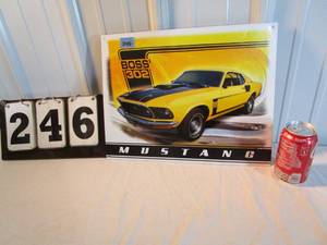 lot 246 image: Ford Mustang Boss Sign