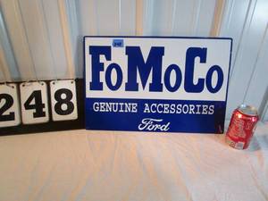 lot 248 image: Ford Genuine Accessories Sign