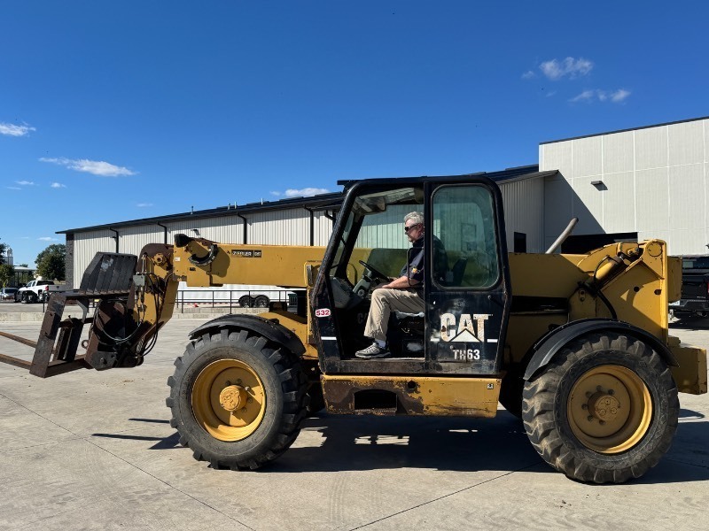 Caterpillar TH63 Telehandler, 42 Ft, 6K Lift Capacity, 105HP CAT Diesel