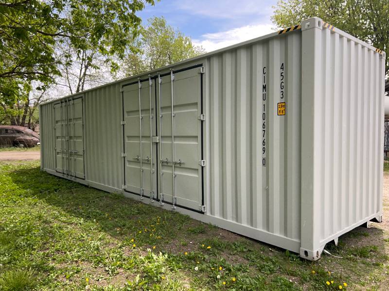 CIMU1067690  40 Ft Shipping Container with 2 Side Doors, 40HC, Single Trip