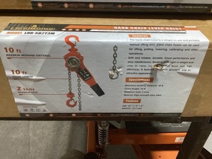lot 78 image: Landhonor 2-Tons Lift Hand Chain Hoist LHR-SL2T3M