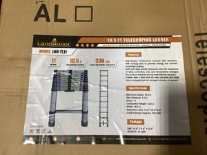 lot 200 image: Landhonor 10.5 Ft Telescoping Ladder LHR-TL11