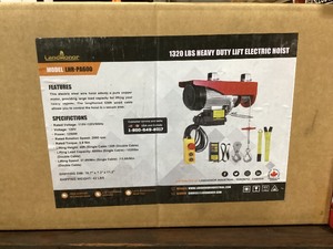 lot 310 image: Landhonor 1320 LBS Heavy Duty Lift Electric Hoist LHR-PA600