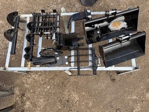 lot 339 image: Mini Excavator Attachment Bundle