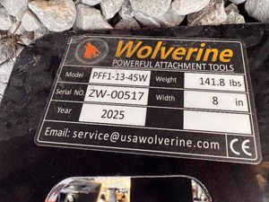 lot 93 image: WOLVERINE Pallet Fork Frame PFF1-13-45W - PFF2-13-45W - PFF3-13-45W