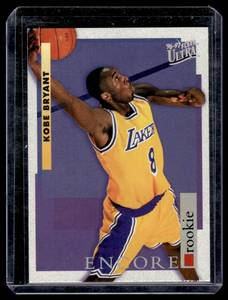 lot 8 image: Kobe Bryant RC 1996 Fleer Ultra #266 Rookie Basketball Card