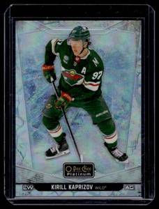 lot 15 image: Kirill Kaprizov 99 Refractor Artic Freexe 2024-25 OPC Platinum #106 Numbered 2399 Minnesota Wild Hockey Card
