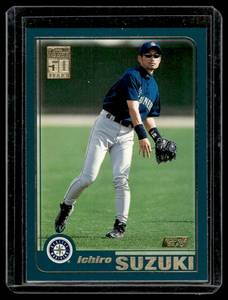 lot 24 image: Ichiro Suzuki RC 2001 Topps #726 Rookie Baseball Card