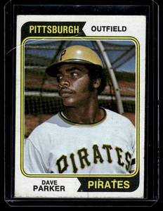 lot 41 image: Dave Parker RC 1974 Topps #252 Vintage Rookie HOF Baseball Card