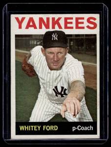 lot 44 image: Whitey Ford 1964 Topps #380 Vintage Baseball Card