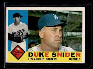 lot 45 image: Duke Snider 1960 Topps #493 Vintage Baseball Card