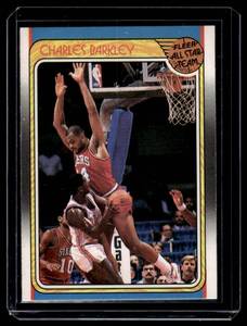 lot 52 image: Charles Barkley 1988 All-Star Fleer Sticker #129 Vintage Basketball Card