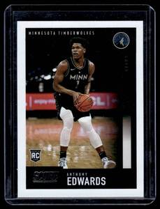 lot 63 image: Anthony Edwards RC 2020-21 Chronicles Score #607 Rookie Minnesota Timberwolves Basketball Card