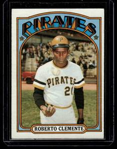 lot 72 image: Roberto Clemente 1972 Topps #309 Vintage Baseball Card