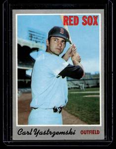 lot 74 image: Carl Yastrzemski 1970 Topps #10 Vintage Baseball Card