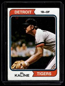 lot 83 image: Al Kaline 1974 Topps #215 Vintage Baseball Card