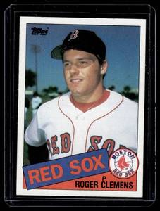 lot 85 image: Roger Clemens RC 1985 Topps #181 Rookie Vintage Baseball Card