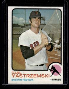 lot 91 image: Carl Yastrzemski 1973 Topps #245 Vintage Baseball Card