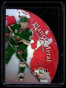 lot 106 image: Kirill Kaprizov RC Ruby Metal Die Cut 199 2021-22 NHL Metal Universe #PM-8 Numbered 178199 Rookie Minnesota Wild Hockey Card